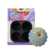 Rubber Treat Ball & Silicone Tray Bundle - Blue & Orange