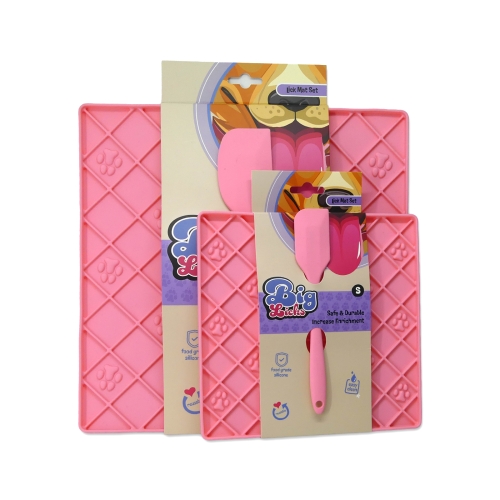 Big Licks Mat With Serving Spoon - Pink