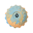 Rubber Treat Ball Blue & Orange
