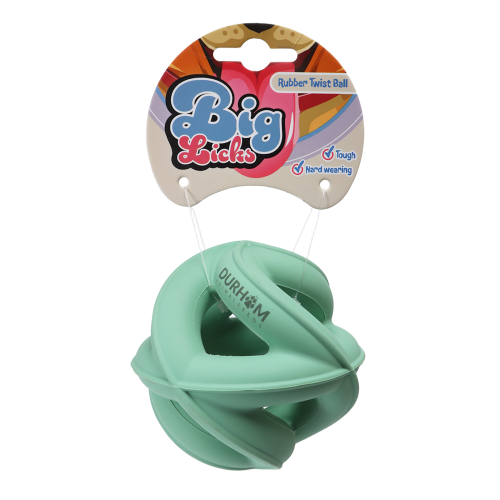 Rubber Twist Ball Green