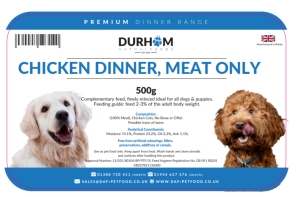 Chicken Meat Only Dinner (Box)  24 x 500g
