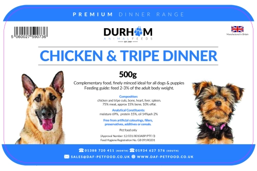 Chicken & Tripe Dinner - 500g