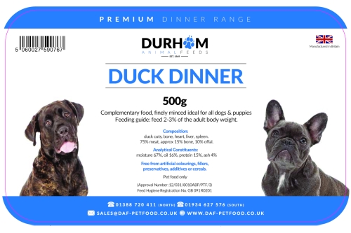 Duck Dinner (Box) - 24 x 500g