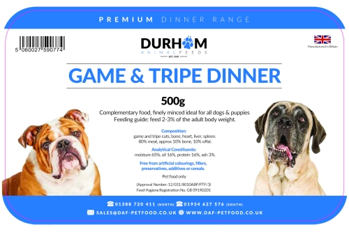 Game & Tripe Dinner - 500g
