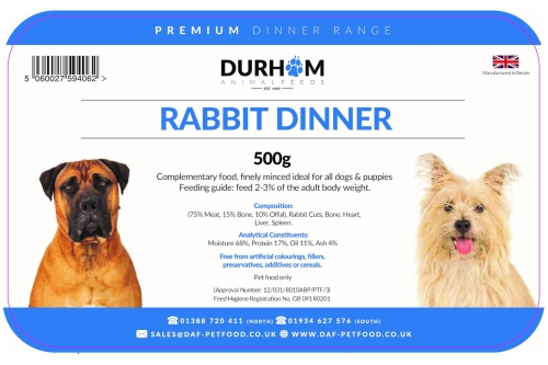 Rabbit Dinner (Box) - 24 x 500g