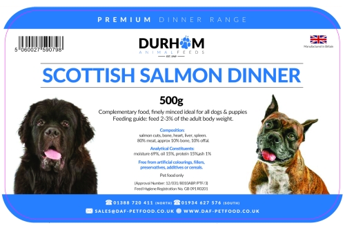 Scottish Salmon Dinner (Box) - 24 x 500g