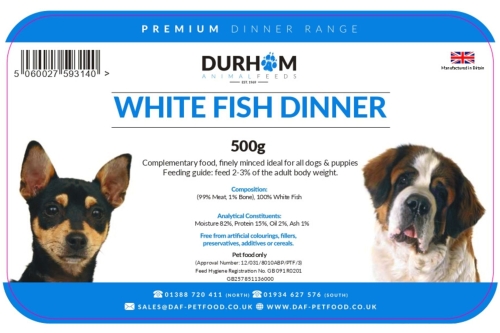 White Fish Dinner (Box) - 24 x 500g
