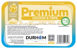 Chicken & Tripe Dinner, with Fruit & Veg