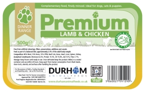 Lamb & Chicken Dinner, with Fruit & Veg