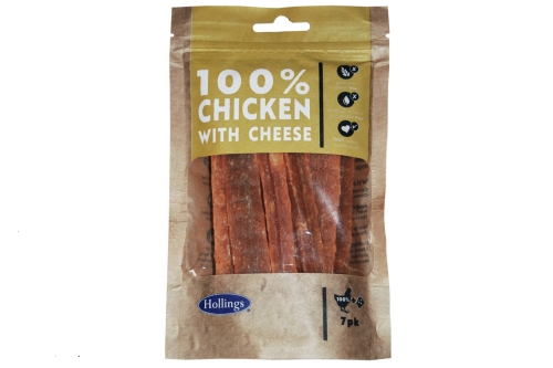 Hollings - 100% Chicken Bar With Cheese (Box) - 10 x 7pcs