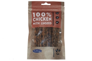 100% Chicken Bar With Linseed 10 x 7pcs