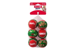 KONG - Christmas Dog SqueakAir Balls Medium 6pack