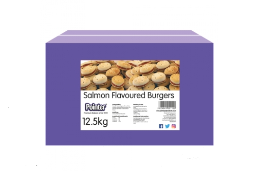 Pointer - Salmon Burgers (Box) - 12.5kg