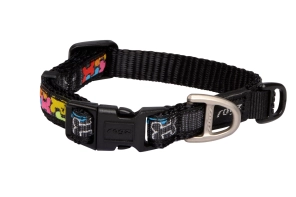 Rogz Fancy Dress Collar - Multi Bone