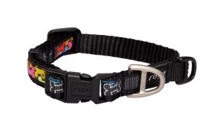 Rogz Fancy Dress Collar - Multi Bone