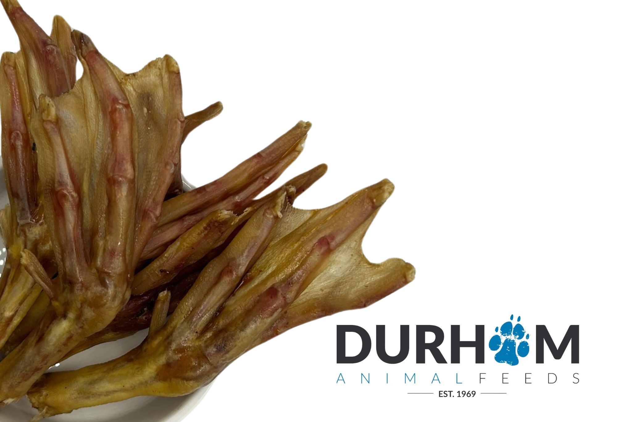 Dried Goose Feet - 500g - Durham Animal Feeds